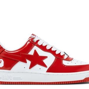 authentic red bape shoes bapestas